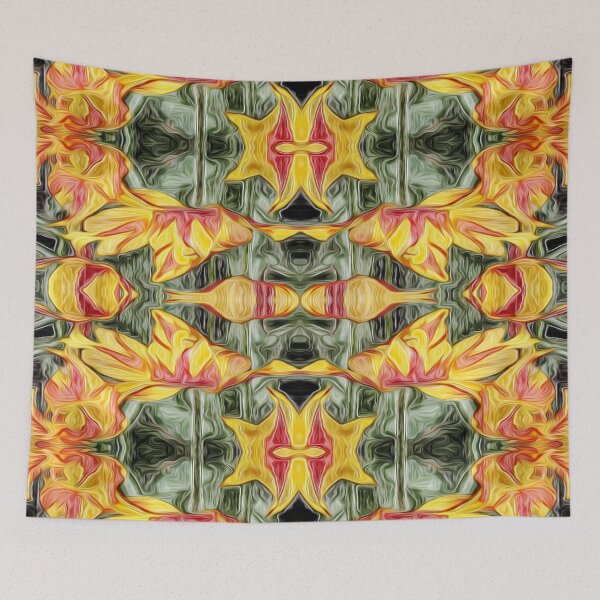 Item preview, FUNNY ABSTRACT PAINT YELLOW FLOWERS. designed and sold by Ralek.