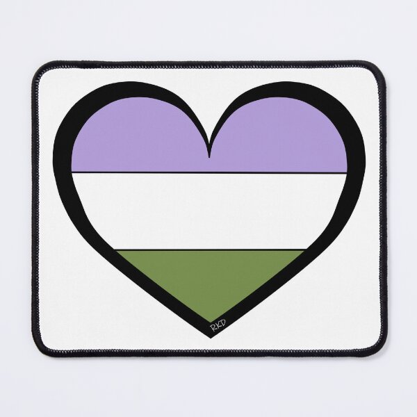 Item preview, Genderqueer Heart designed and sold by Comfort-Station.