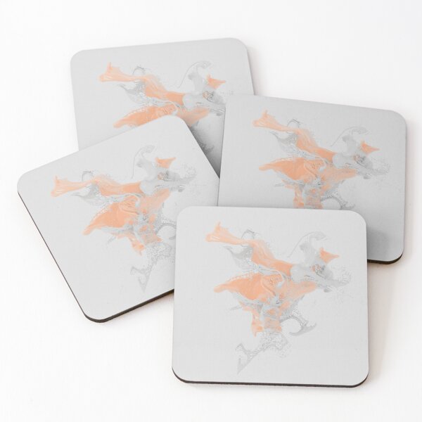 Item preview, Peach and white splash designed and sold by ArtNaomiViki.