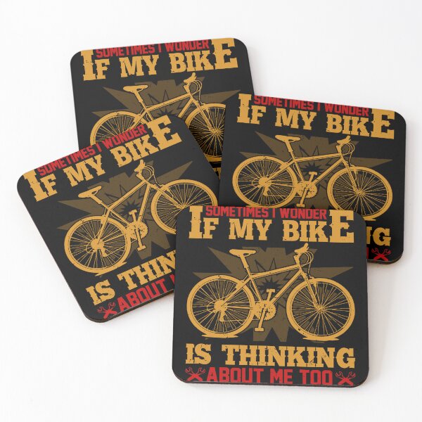 Item preview, sometimes i wonder if my bike is thinking about me too All i need this bike bicycle Essential Gifts mom, dad, Design Happy Apparel Essential Inspiration Joy Mood designed and sold by DesignByHeartUK.