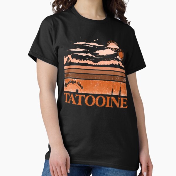 Vista previa del artículo con la obra «Saludos de Tatooine», diseñado y vendido por therocketman.