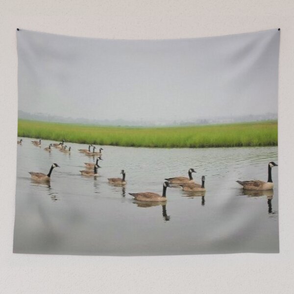 Item preview, Canadian Geese On Potters Creek, Bayville, New Jersey, USA~ Photo by (me) Lynn MacIntosh designed and sold by bayberrygal.