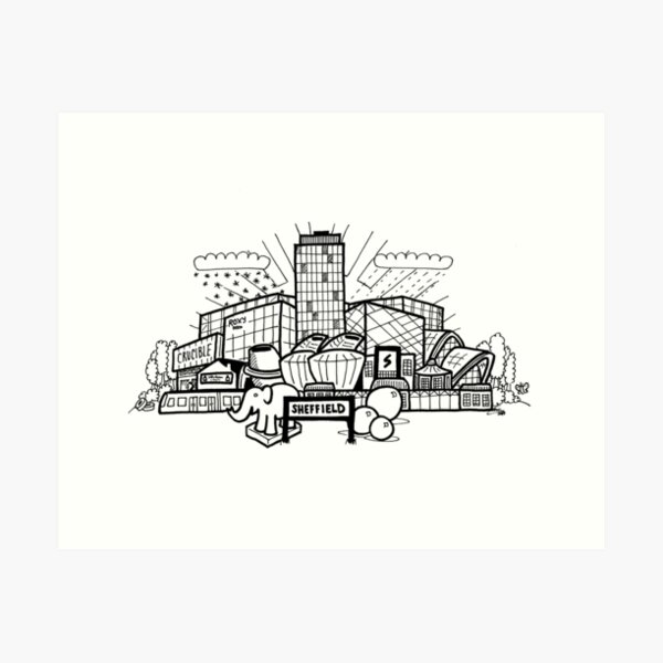 Item preview, A View of Sheffield designed and sold by EJCartoons.