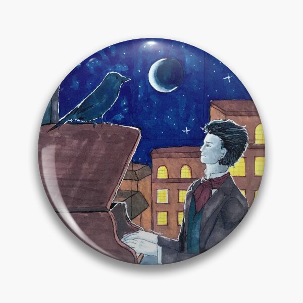 Item preview, Moonlight Piano Playing designed and sold by CherryCatDraws.