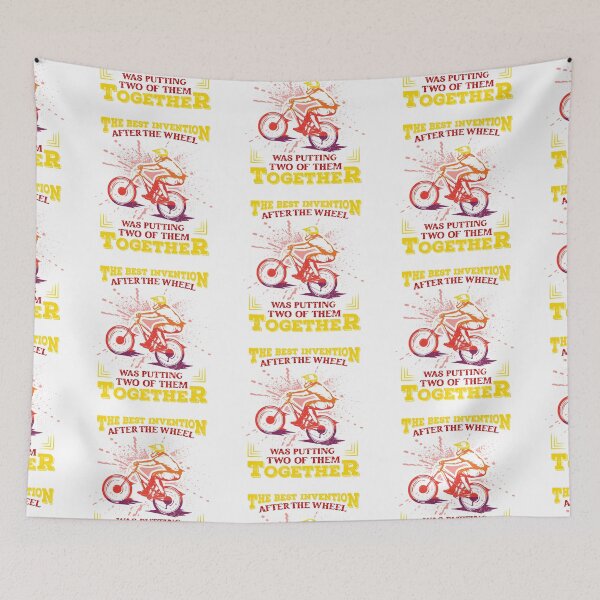 Item preview, The Best Invention After The Wheel Was Putting Two of Them Together All i need this bike bicycle Essential Happy Apparel Essential Inspiration Joy Mood designed and sold by DesignByHeartUK.
