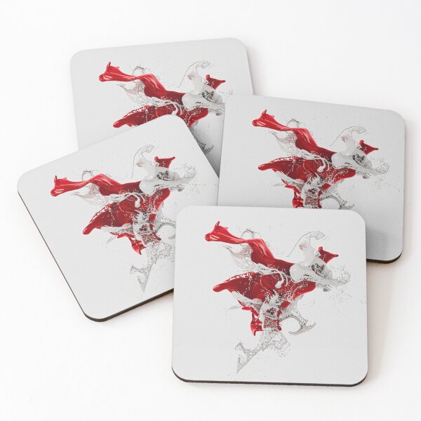 Item preview, Red and white splash designed and sold by ArtNaomiViki.