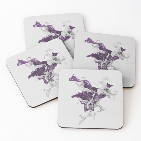 Item preview, Dark purple and white splash designed and sold by ArtNaomiViki.