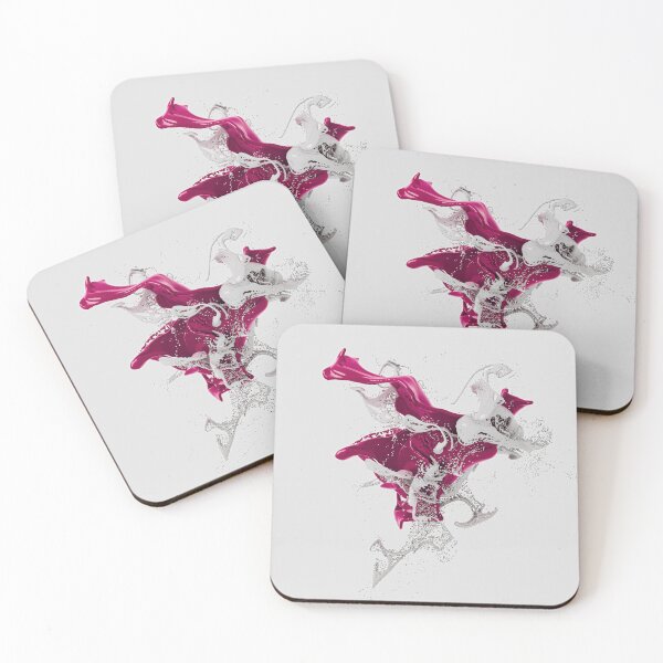 Item preview, Deep pink and white splash designed and sold by ArtNaomiViki.