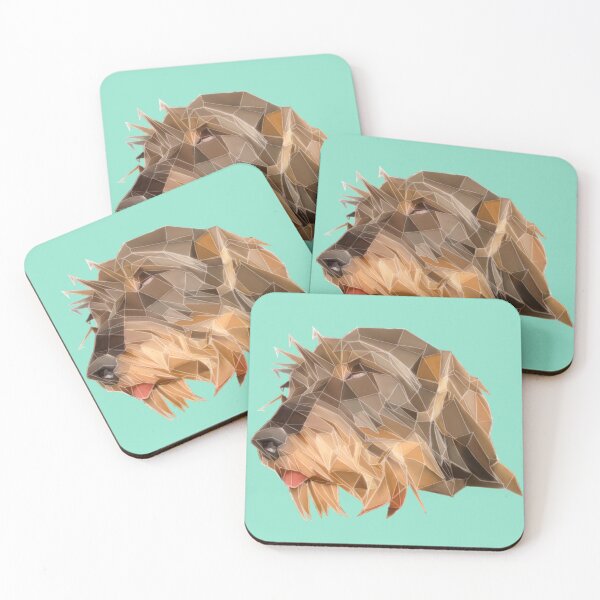 Item preview, Dachshund sleeping polygonal  designed and sold by Rogue-Bear-Art.