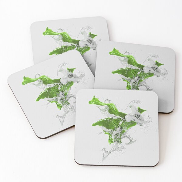 Item preview, Deep green and white splash designed and sold by ArtNaomiViki.