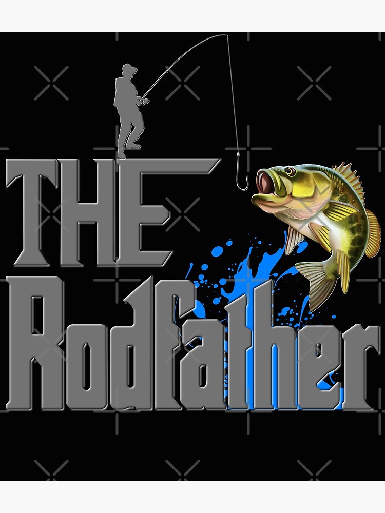 The Rodfather, Fishing, Fisherman, Fishing rod, Fish, happy fathers day,  fathers day, fathers day gift idea, Dad Gift, Daddy gift, funny gift idea,  Kids T-Shirt for Sale by bimmer325
