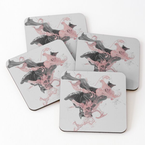 Item preview, Light pink and black splash designed and sold by ArtNaomiViki.