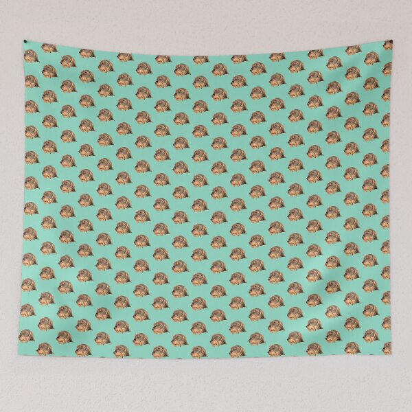 Item preview, Dachshund sleeping polygonal  designed and sold by Rogue-Bear-Art.