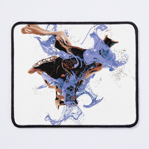 Item preview, Liquid gold and blue splash designed and sold by ArtNaomiViki.