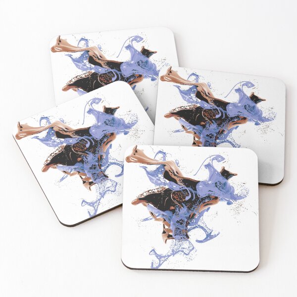 Item preview, Liquid gold and blue splash designed and sold by ArtNaomiViki.