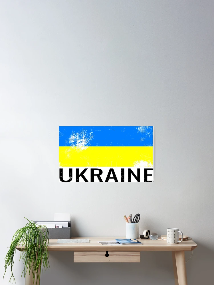 Thumbnail 2 of 3, Poster, Ukraine flag designed and sold by RPHDesigns.