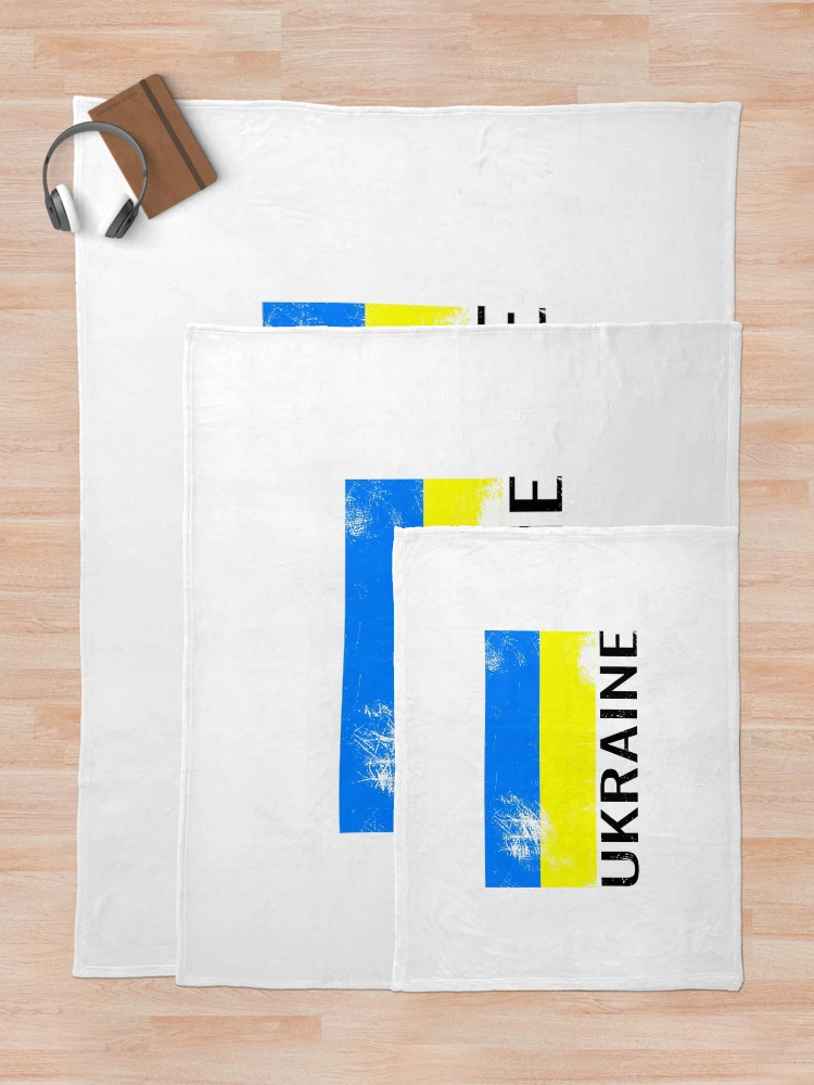 Thumbnail 5 of 6, Throw Blanket, Ukraine flag designed and sold by RPHDesigns.