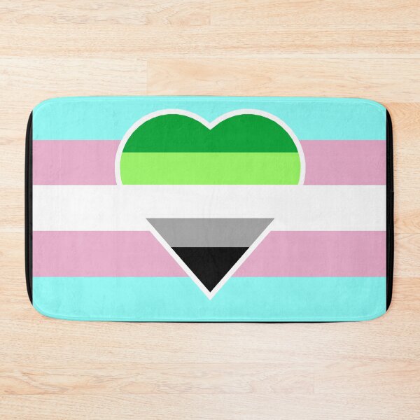Item preview, Transgender Pride Flag with Aromantic Heart (White-Stripe Variant) designed and sold by DisneyFanatic23.