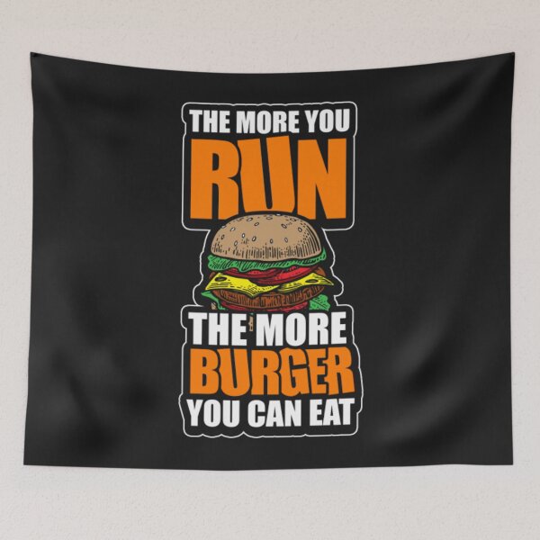 Item preview, Running The More Burger You Can Eat designed and sold by ClamenTaon.