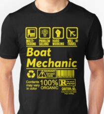 BOAT MECHANIC SOLVE PROBLEMS DESIGN Unisex T-Shirt