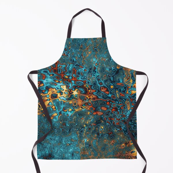 Item preview, Abstract Teal & Gold Psychedelic Fractal Galaxy designed and sold by SXW Designs.