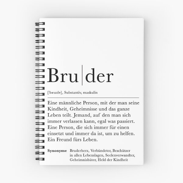 Artikelvorschau, BRUDER | Danke | Bruderherz | Geschenk | Definition | Schwanger | Vorfreude | Geburtstag | Kunstdruck | Familie | Duden | Brother entworfen und verkauft von AVDesignsDE.