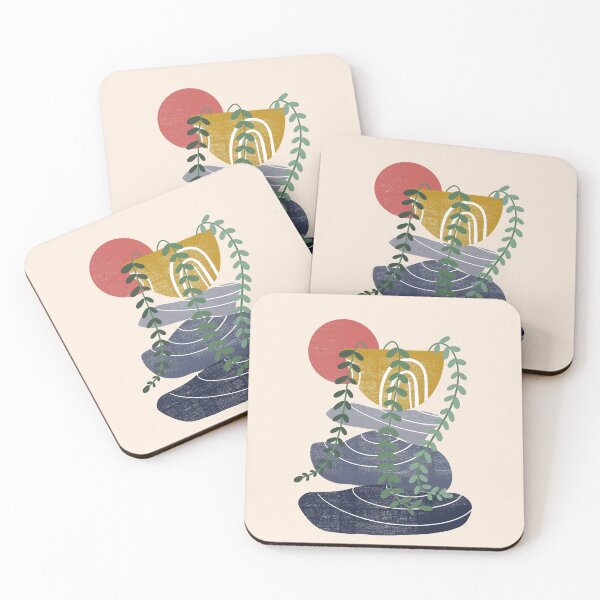 Item preview, Boho Stacked Rocks Succulents designed and sold by Pink Pineapple Works.
