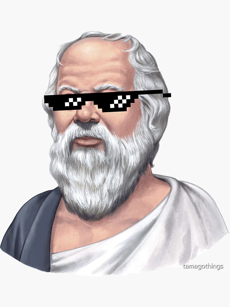 Git Gud Scrub Socrates Funny Gamer Meme Sticker for Sale by Joeconnor