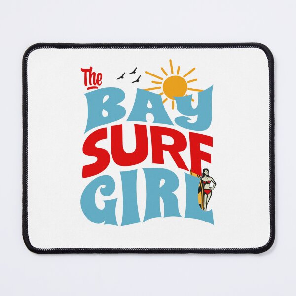Item preview, The Bay Surf Girl surfer sunset designed and sold by MerchByCraig.