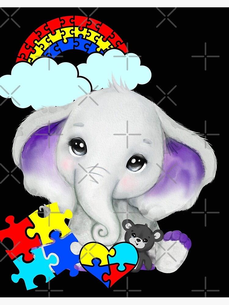 Womens She Loved A Little Boy Very Much Autism Elephant Mom