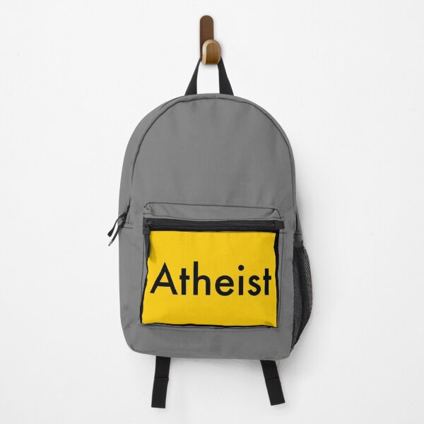 Item preview, Atheist design bright yellow  designed and sold by Rachel the Artist .