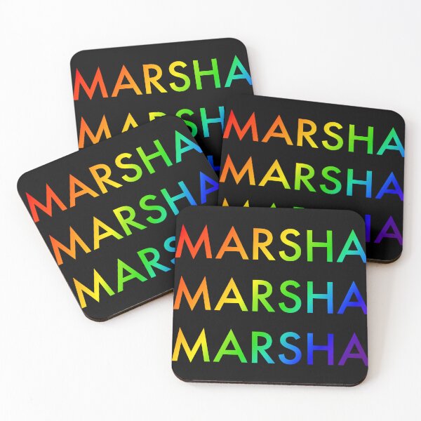 Item preview, Marsha Marsha Marsha P. Johnson Rainbow Pride designed and sold by Beefleaf.