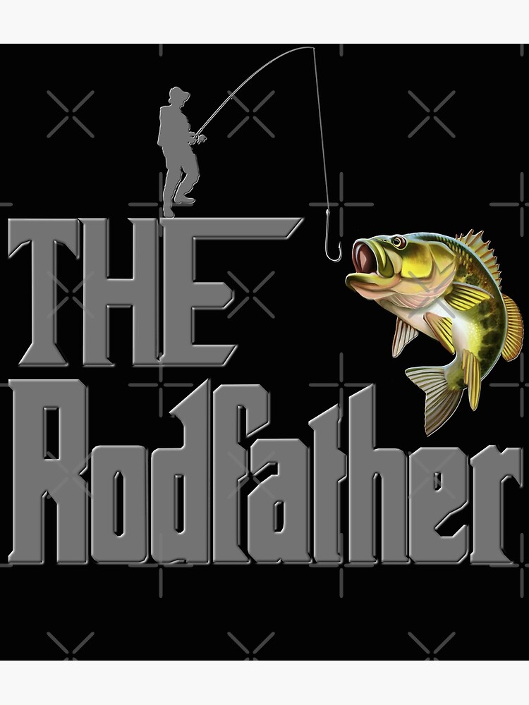 The Rodfather, Fishing, Fisherman, Fishing rod, Fish, happy fathers day,  fathers day, fathers day gift idea, Dad Gift, Daddy gift, funny gift idea,  