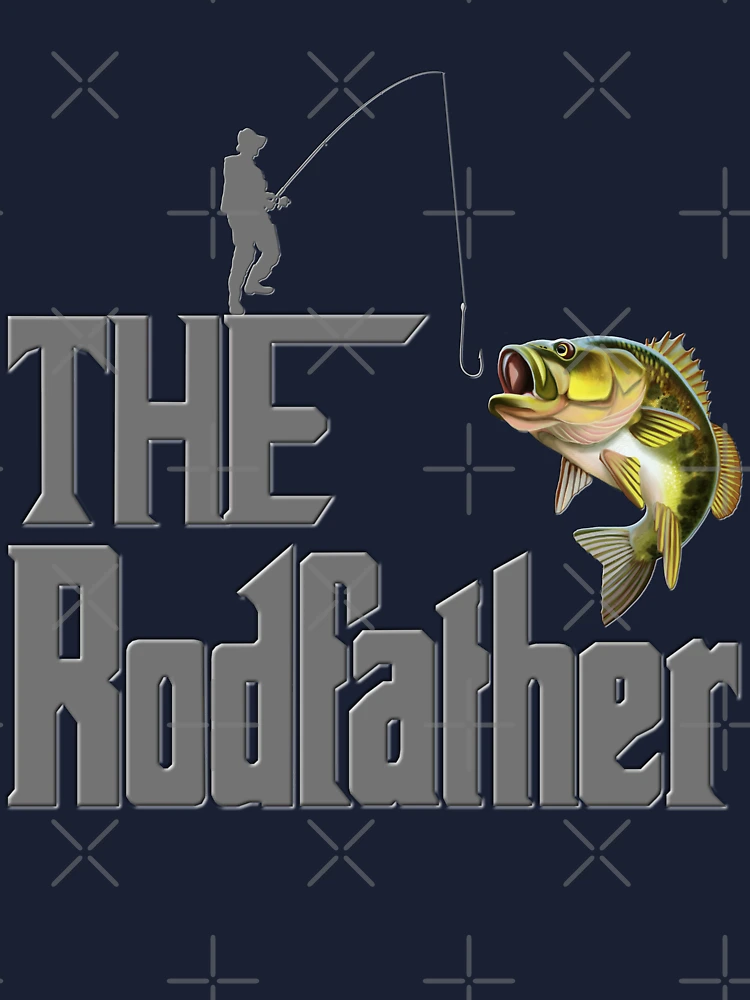 The Rodfather, Fishing, Fisherman, Fishing rod, Fish, happy fathers day,  fathers day, fathers day gift idea, Dad Gift, Daddy gift, funny gift idea,  Kids T-Shirt for Sale by bimmer325