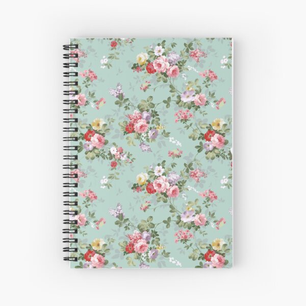 Chic elegant pink roses beautiful flowers pattern Spiral Notebook