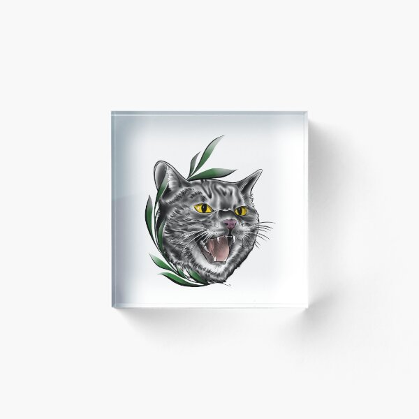 Item preview,  Black cat roaring. designed and sold by RokaM.