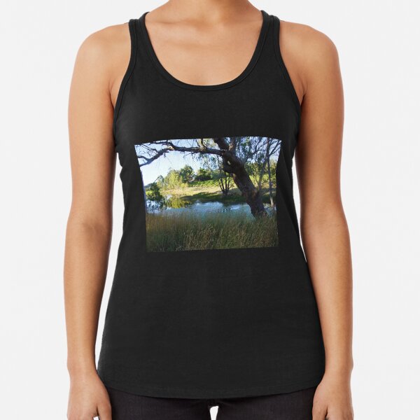 Vineyard View - Magpie Springs - Adelaide Hills Wine Region - Fleurieu Peninsula - Winery Racerback Tank Top