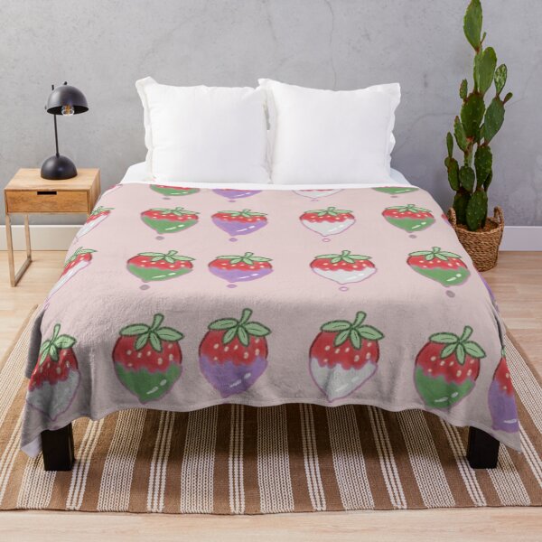 Item preview, Purple, White, and Green Candy-Coated Strawberries designed and sold by shahdraws.