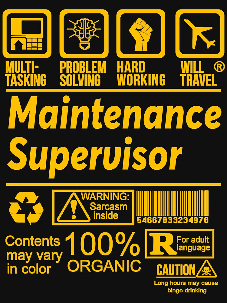 maintenance-supervisor-solve-problems-design-t-shirt-for-sale-by