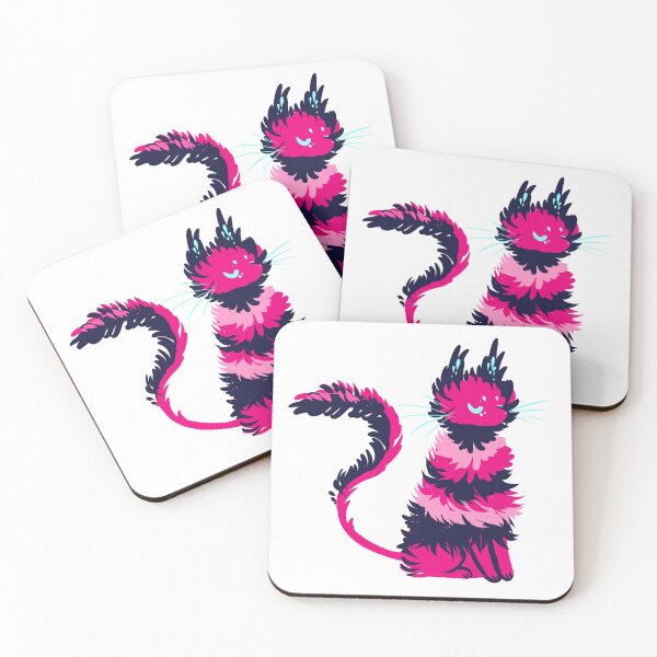 Item preview, pink black striped cat designed and sold by snowysaur.