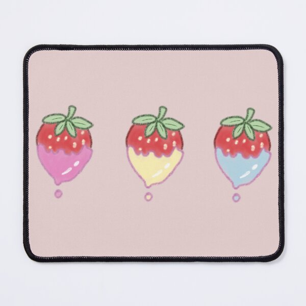 Item preview, Pink, Yellow, and Blue Candy-Coated Strawberries designed and sold by shahdraws.