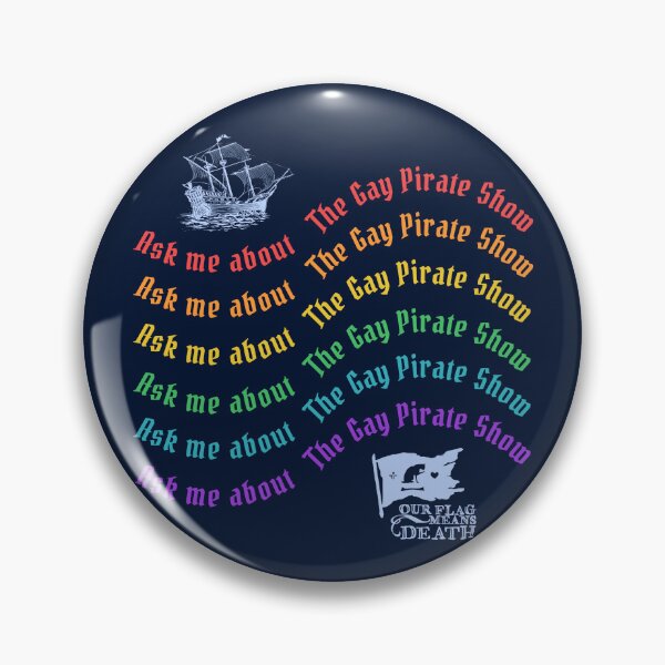 Artikelvorschau, Fragen Sie mich nach der Gay Pirate Show Rainbow Flag entworfen und verkauft von Our Flag Means Merch.