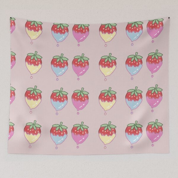 Item preview, Pink, Yellow, and Blue Candy-Coated Strawberries designed and sold by shahdraws.
