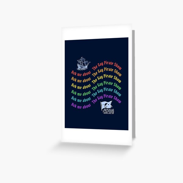 ask-me-about-the-gay-pirate-show-rainbow-flag-greeting-card-for-sale