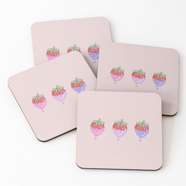 Item preview, Pink, Purple, and Blue Candy-Coated Strawberries designed and sold by shahdraws.