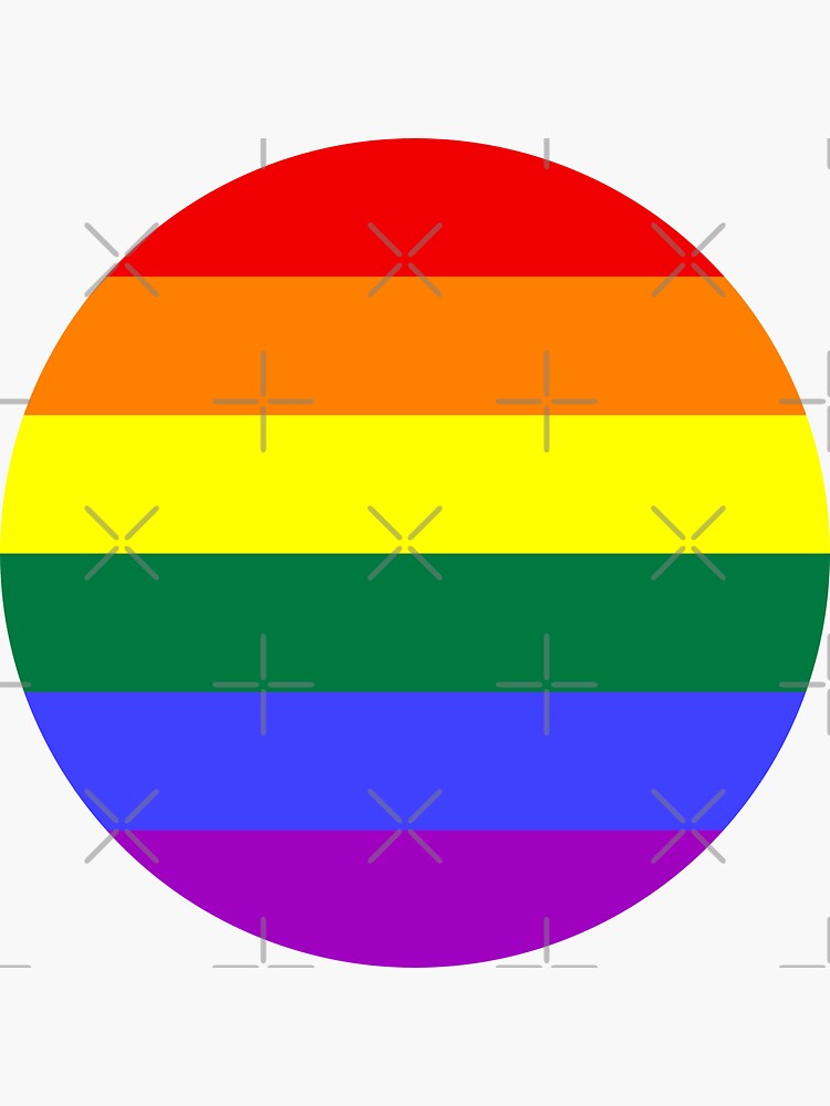 Circular Rainbow Flag (grey background) by Gay-Pride-Depot