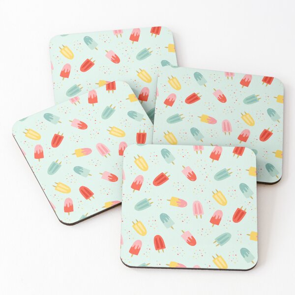 Item preview, Summer Fruit Popsicles on Blue designed and sold by Heather Rosas.