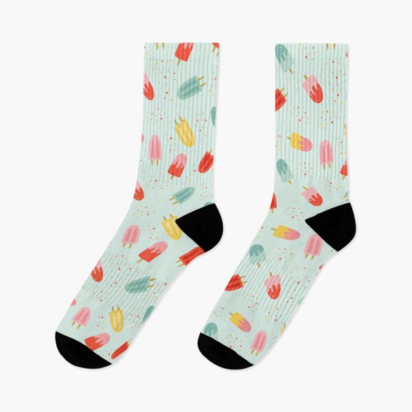 Item preview, Summer Fruit Popsicles on Blue designed and sold by Heather Rosas.