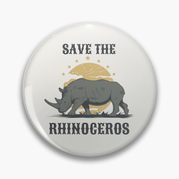 Item preview, Save the Rhinoceros Unicorns Fat Rhino Sondaicus Extinction of Rhinos designed and sold by SweetbeStore.