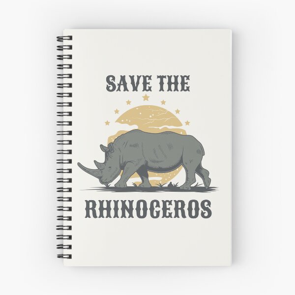 Item preview, Save the Rhinoceros Unicorns Fat Rhino Sondaicus Extinction of Rhinos designed and sold by SweetbeStore.